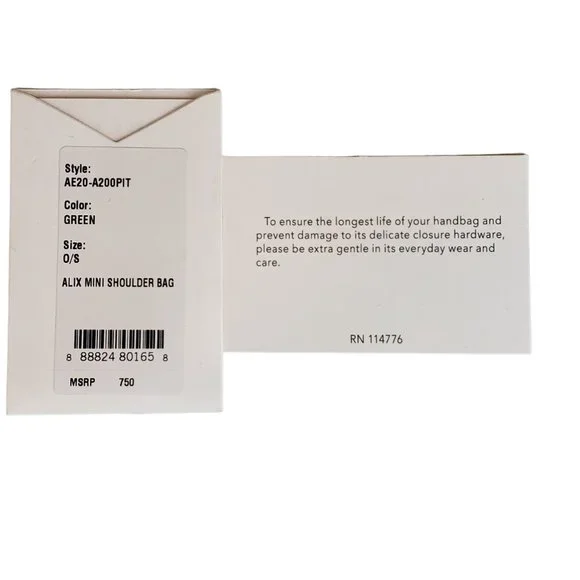 3.1 Phillip Lim Green Snakeskin Alix Mini Shoulder Bag NWT - Picture 11 of 12